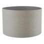 Pyramid Grey Linen Drum Shade 40cm