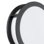 Ratana Outdoor Wall Light Matt Black and Opal IP44