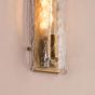 Ravis Wall Light Antique Bronze and Textured Glass