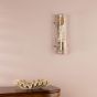 Ravis Wall Light Antique Bronze and Textured Glass