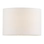 Ravis White Linen Drum Shade 28cm