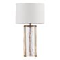 Ravis White Linen Drum Shade 28cm