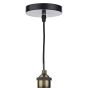 Ray 1 Light Pendant Antique Brass Clear