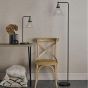 Ray Floor Lamp Antique Brass and Glass
