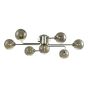Reyna 7lt Semi Flush Polished Chrome With Smoked Glass