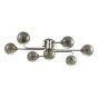 Reyna 7lt Semi Flush Polished Chrome With Smoked Glass