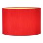 Rheneas Red Cotton Drum Shade 30cm