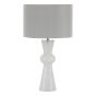 Rheneas Table Lamp White Glass With Shade