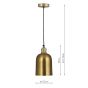 Rodrigo 1lt Pendant Antique Brass