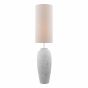 Roetta Floor Lamp White and Natural With Shade