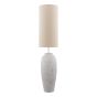 Roetta Floor Lamp White and Natural With Shade