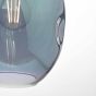 Rogan Pendant Iridised Glass and Polished Black Chrome