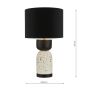 Roja Table Lamp Terrazzo & Black With Shade