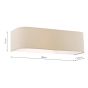 Ronda 2 Light Wall Light Taupe