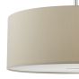 Ronda 3lt Pendant Ecru Faux Silk Shade 60cm