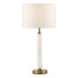 Ruperta Table Lamp Antique Bronze and Marble With Shade