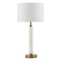 Ruperta Table Lamp Antique Bronze and Marble With Shade
