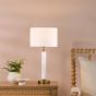 Ruperta Table Lamp Antique Bronze and Marble With Shade