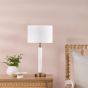 Ruperta Table Lamp Antique Bronze and Marble With Shade