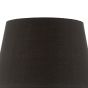 Safia Black Cotton Tapered Drum Shade 36cm