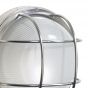 Salcombe Round Outdoor Wall Light Stainless Steel Glass IP44