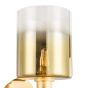 Savannah Wall Light Satin Gold and Gold Ombre Glass