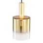 Savannah Pendant Satin Gold and Gold Ombre Glass