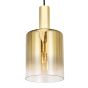Savannah 3 Light Cluster Pendant Satin Gold and Gold Ombre Glass