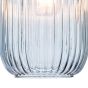 Sawyer Easy Fit Blue Ribbed Glass Shade