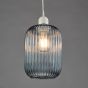 Sawyer Easy Fit Blue Ribbed Glass Shade