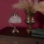 Saxby Touch Table Lamp Satin Chrome Glass