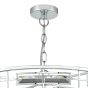 Seville 6 Light Pendant K9 Crystal Polished Chrome 