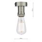 SFB4861 E27 Semi Flush Suspension Antique Chrome Bracket Only