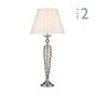 Siam Table Lamp Satin Chrome With Shade (Multipack)