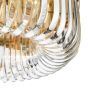 Sigourney 6 Light Flush Satin Gold and Crystal
