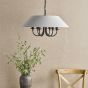 Sivan 6 Light Pendant Matt Black With Shade