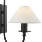 Sivan Plugged Wall Light Matt Black With Shade