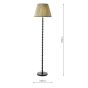 Siyanda Floor Lamp Black With Shade