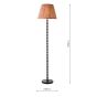 Siyanda Floor Lamp Black With Shade