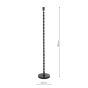 Siyanda Floor Lamp Satin Black Base Only