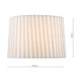 Sosa Taupe Cotton Tapered Drum Shade 22cm