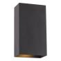 Soven 2 Light Wall Washer Matt Black