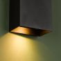 Soven 2 Light Wall Washer Matt Black