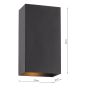 Soven 2 Light Wall Washer Matt Black
