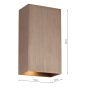 Soven 2 Light Wall Washer Satin Bronze