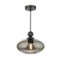 Pendant Matt Black with Smoked Glass