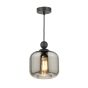 Pendant Matt Black with Smoked Glass