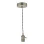1 Light Antique Chrome E14 Suspension