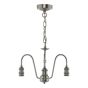 3 Light Suspension Antique Chrome Fitting Only