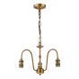 3 Light E14 Armed Suspension Antique Bronze